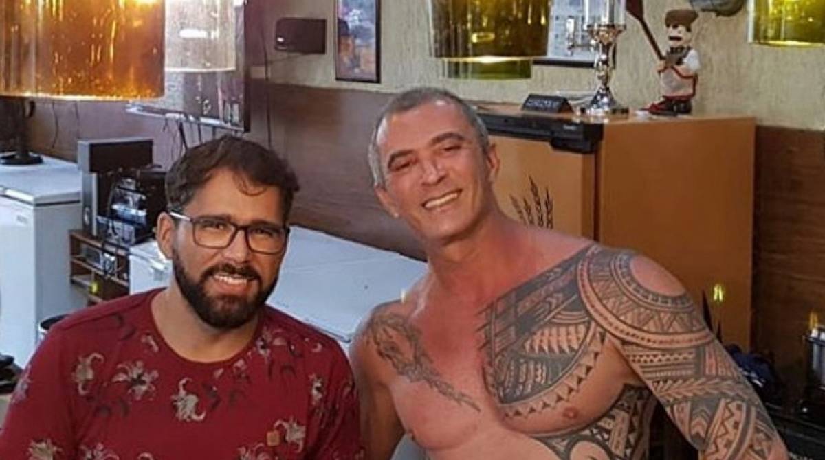 Paulo Barros e o namorado, Fábio Fonseca