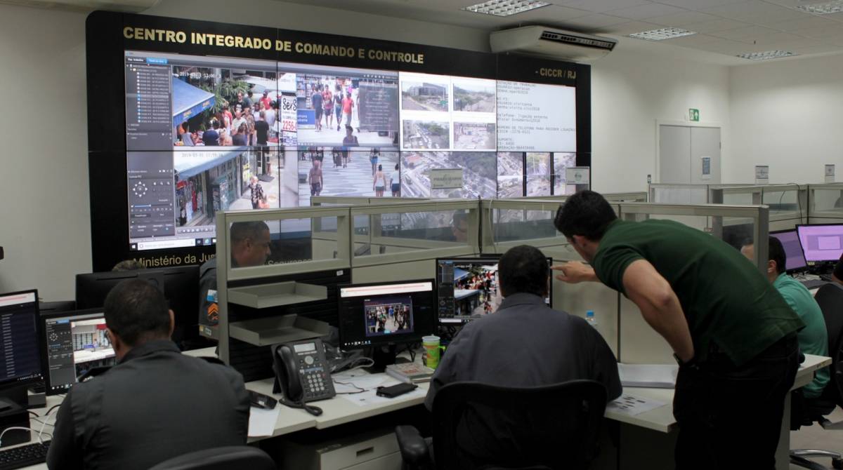 Rio de Janeiro - 01/03/2019 - Centro de Integrado de Comando e Controle (CICC), projeto de cameras de conhecimento farcial em Copacabana para endentificar pessoas com mandados de prisão. Foto: Luciano Belford/Agência O Dia