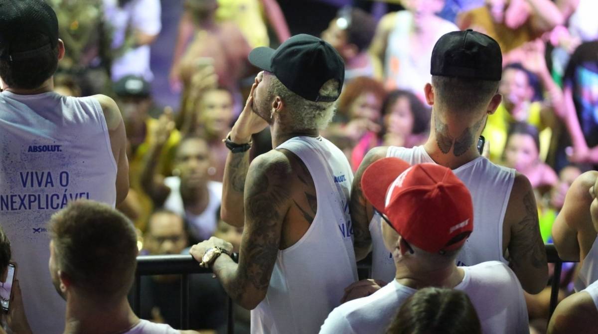 Neymar no carnaval de Salvador