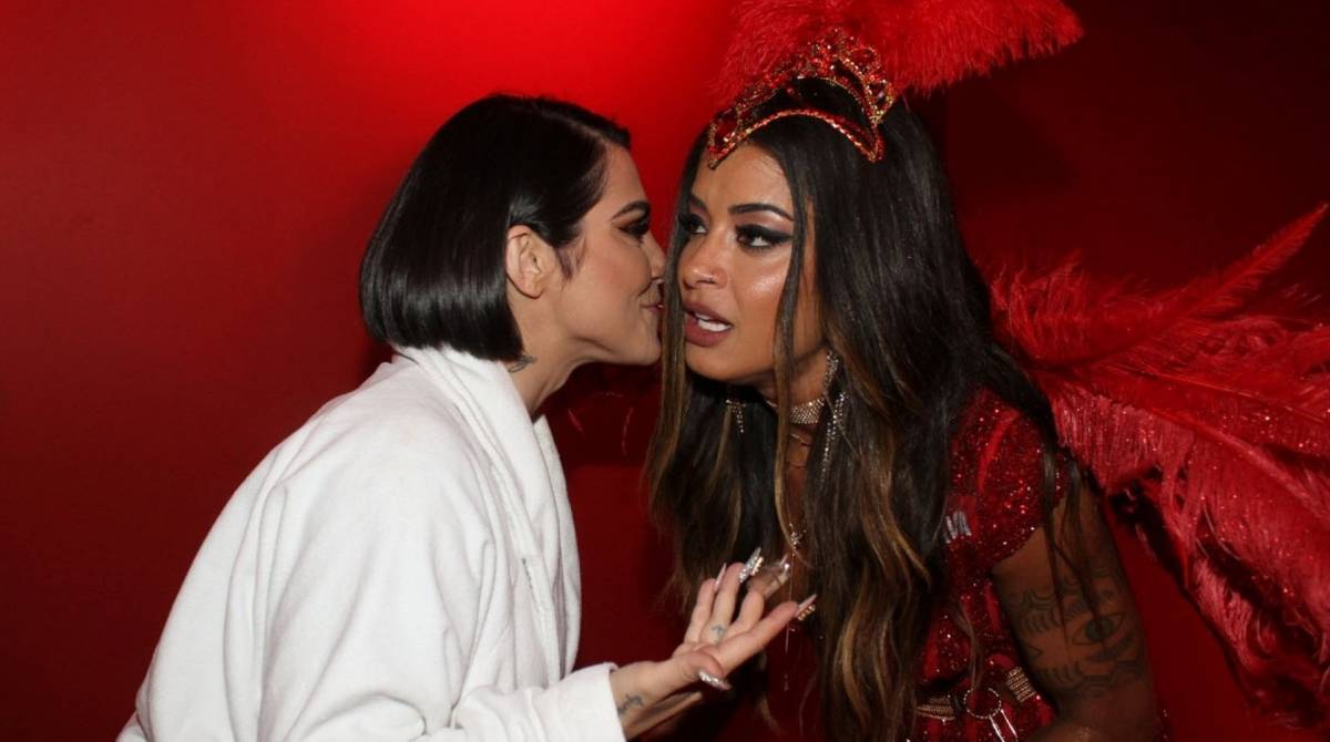 Riscado e Cleo Pires num momento tête-à-tête
