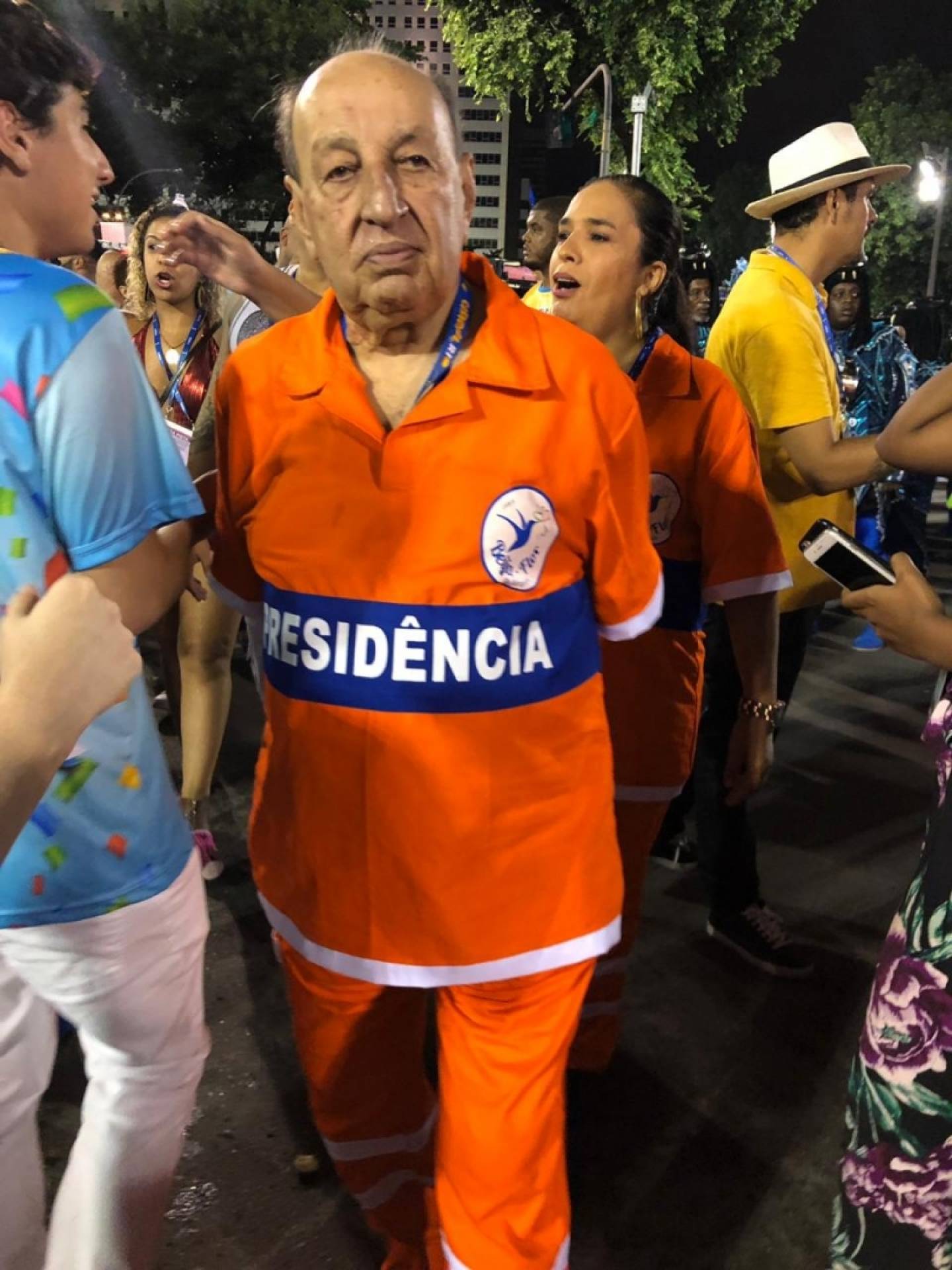 Sim&atilde;o Sessim, presidente de honra da Beija-Flor - Paloma Savedra / Ag&ecirc;ncia O Dia