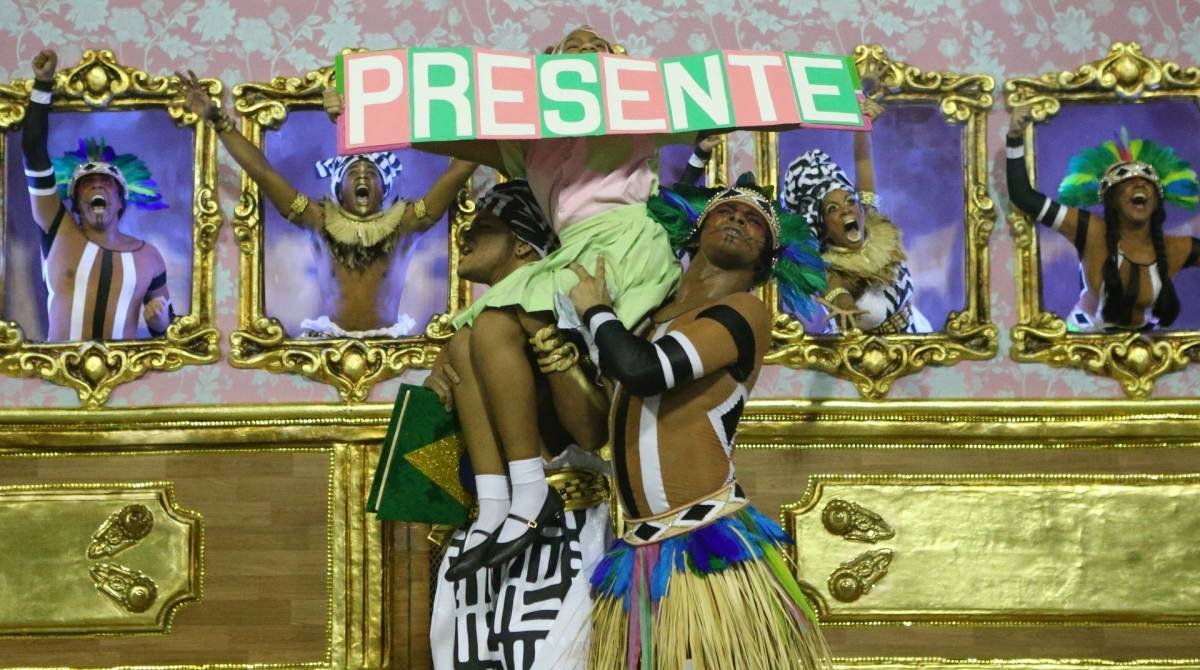 Carnaval 2019 - Desfile da Escola de Samba do Grupo Especial, G.R.E.S. Estação Primeira de Mangueira, no Sambódromo da Marquês de Sapucaí, no centro da cidade do Rio de Janeiro nesta terça-feira (05). Foto:Daniel Castelo Branco/Agência O Dia.