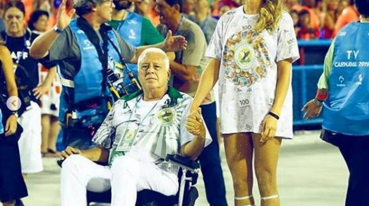 Grazi Massafera e Antonio Fagundes gravam durante Carnaval do Rio
