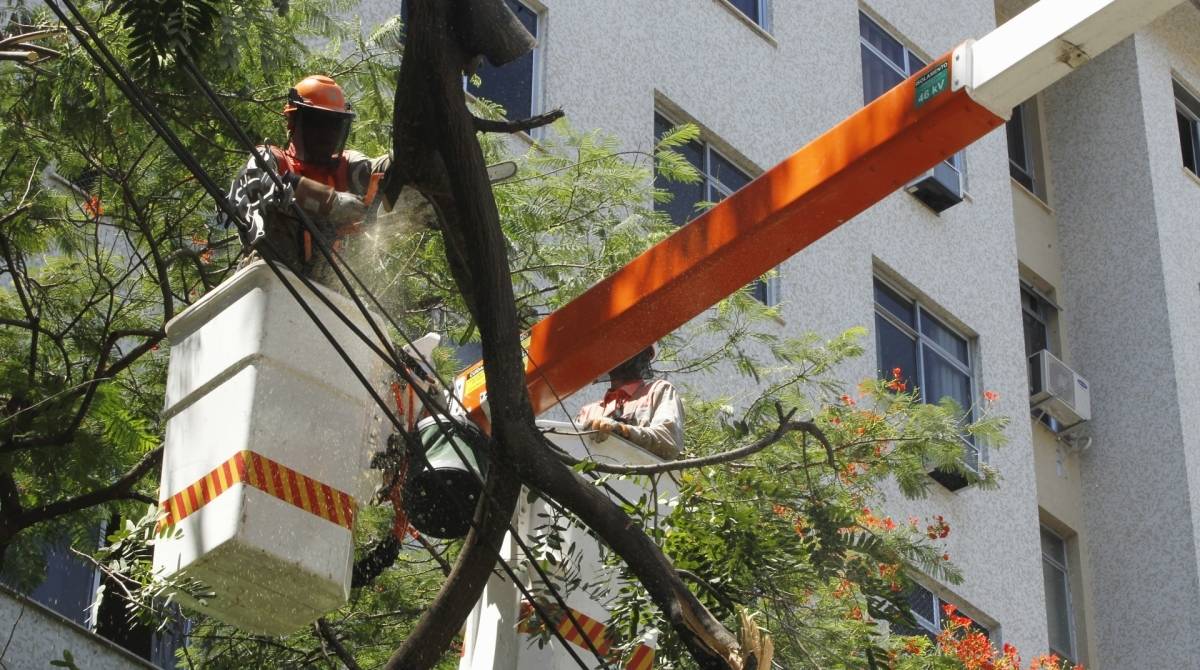 Tempestade de chuva e vento provoca estragos em ruas pela queda de &aacute;rvores e rompimento de cabos de energia na Zona Norte. Na foto, &aacute;rvores quebradas na rua Isidro de Figueiredo, no Maracan&atilde;  