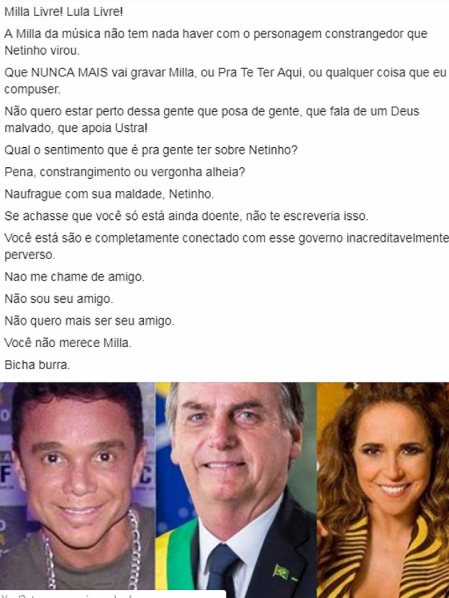 Manno G&oacute;es detona Netinho