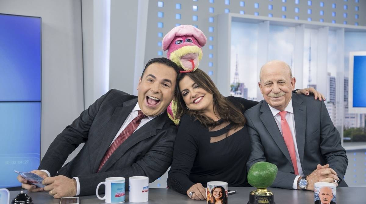 Reinaldo Gottino, a "cobra" Judite, Fabíola Reipert e Renato Lombard