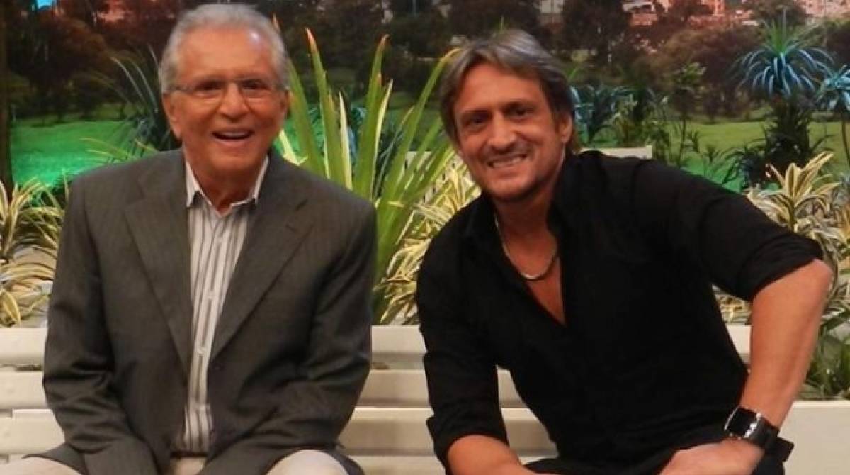 Carlos Alberto de N&oacute;brega e o filho, Marcelo de N&oacute;brega