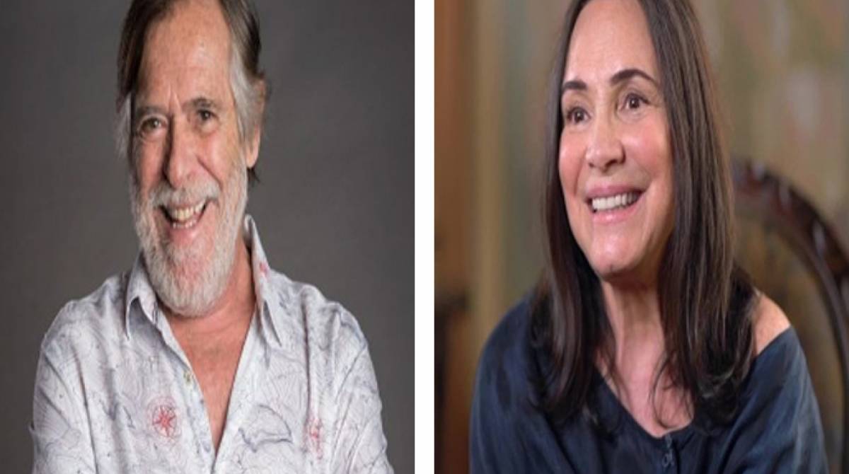 Jos&eacute; de Abreu e Regina Duarte - Divulga&ccedil;&atilde;o TV Globo