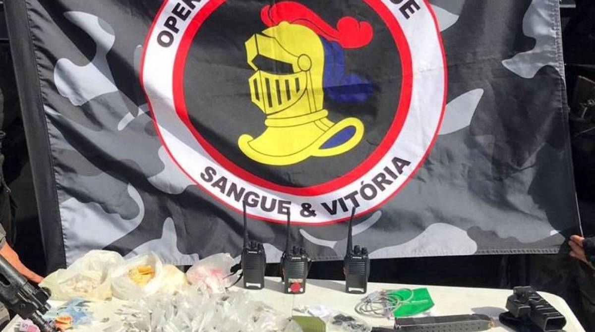 Material apreendido durante ação na região