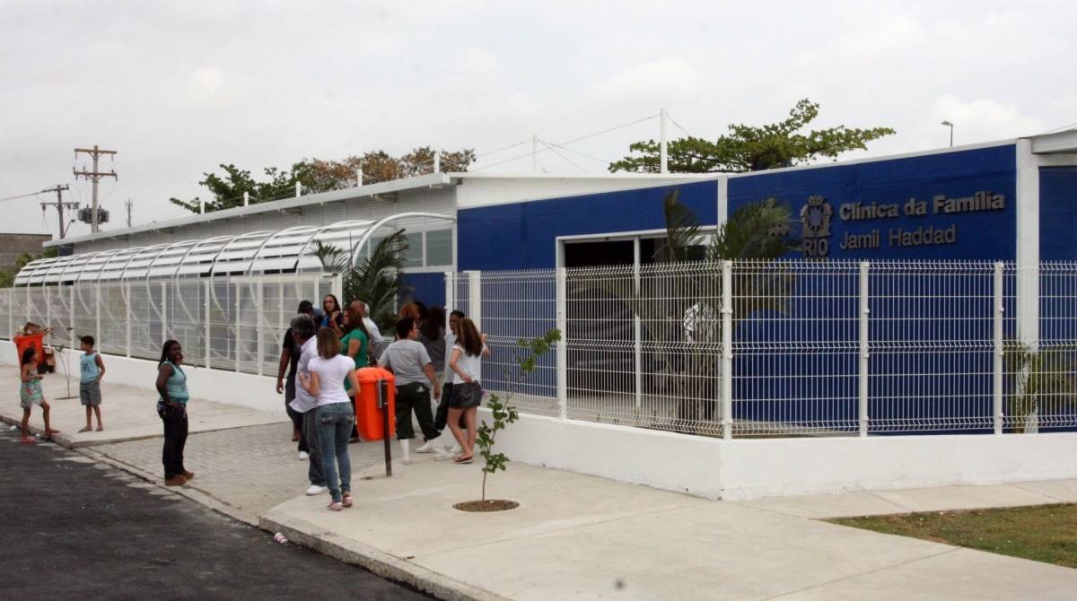 Clínica da Família Jamil Haddad, em Santa Cruz, onde o número de testes foi registrado com aumento - DIVULGAÇÃO/Beth Santos.