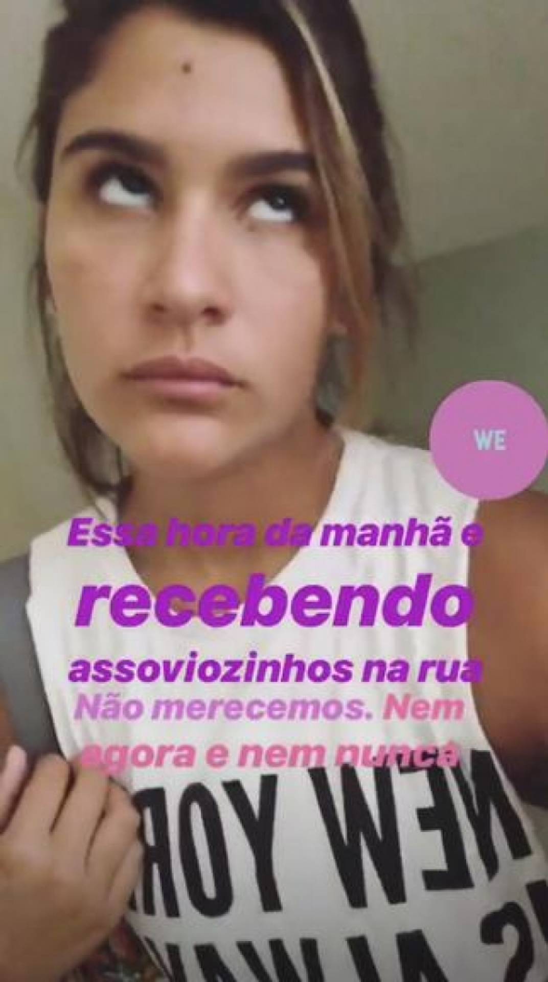 Giulia Costa sofre assédio na rua e desabafa: 'Não merecemos'