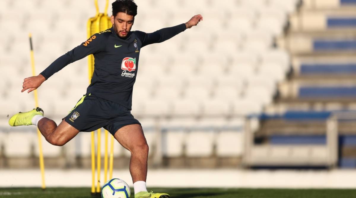 Último treino da Seleção Brasileira no CT do Porto. Lucas Paquetá.