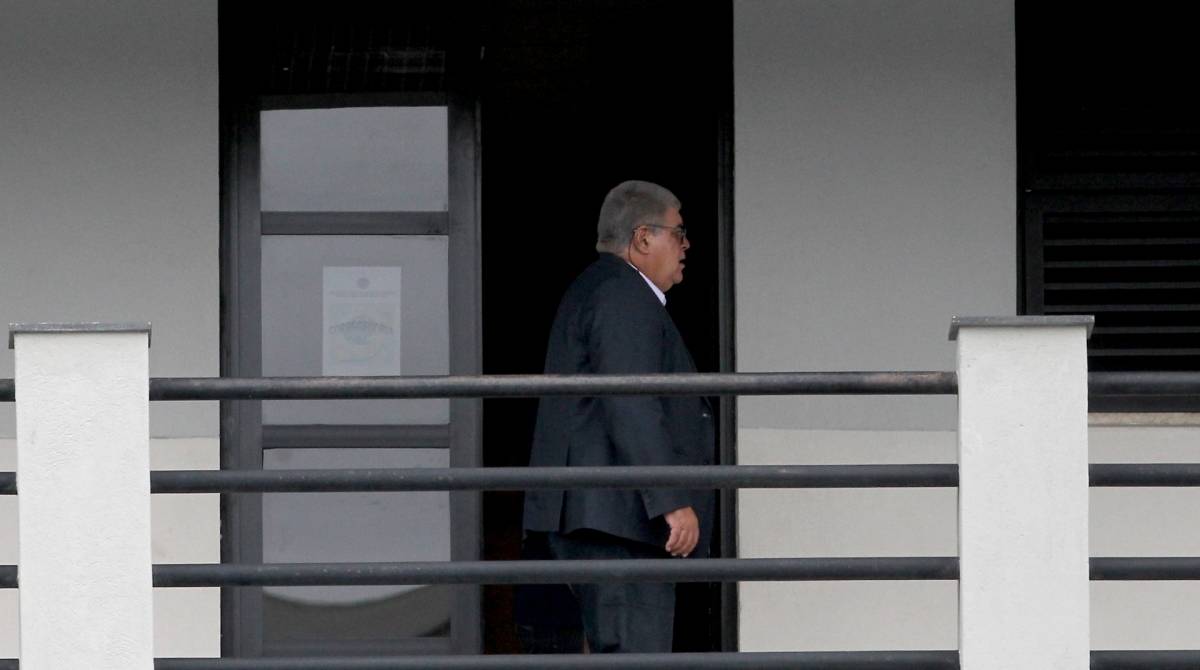 Rio de Janeiro 22/03/2019 - O ex-ministro Carlos Marun visita o ex Presidente Michel Temer na cede da Policia Federal non Rio de Janeiro. Foto: Luciano Belford/Ag&ecirc;ncia O Dia