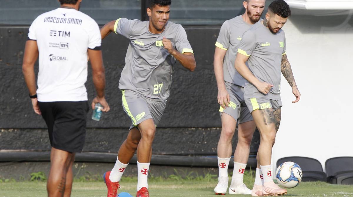 25/03/2019 - Treino do Vasco em Sao Januario antes do jogo contra o Bangu pela semi final da Taca Rio, pelo campeonato carioca 2019. Na imagem, Tiago Reis. Foto de Alexandre Brum / Agencia O Dia