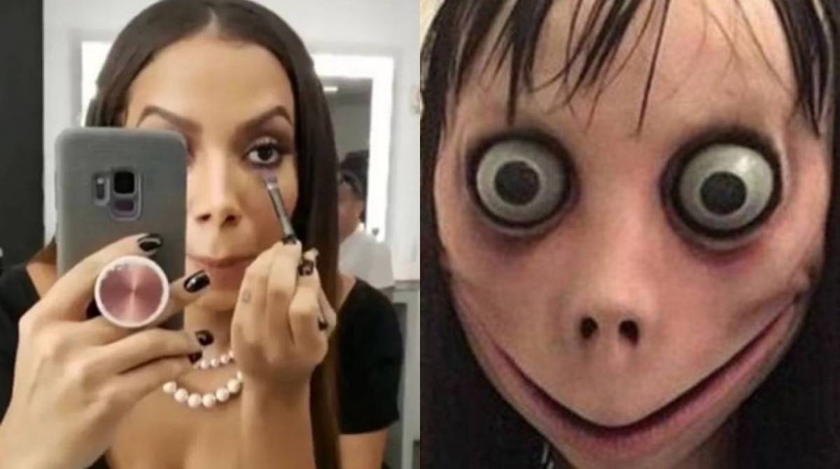 Anitta é comparada a Momo nas redes sociais - Reprodução Internet