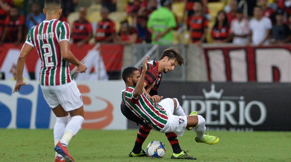 Rio de Janeiro (RJ), 27/03/2019, FLUMINENSE X FLAMENGO - Time do Flamengo, semi final da Ta&ccedil;a Rio, Maracan&atilde;,  zona norte do Rio de Janeiro.Foto: Armando Paiva / Ag&ecirc;ncia O Dia