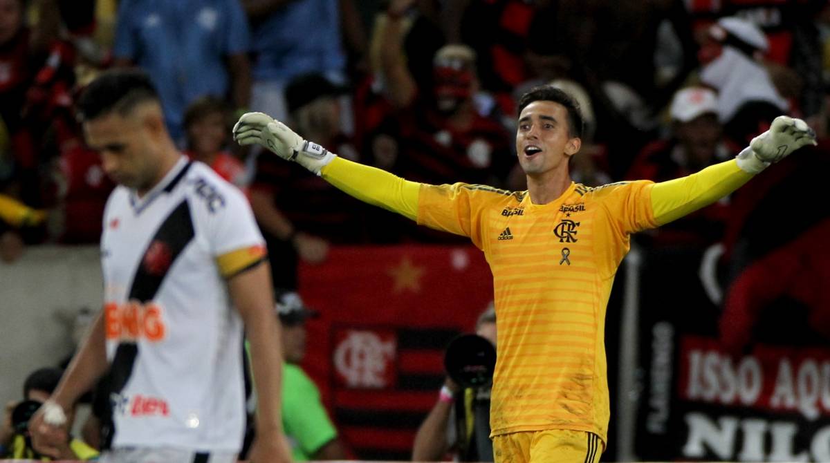 Rio de Janeiro 31/03/2019  Cesar do Flamengo comemora titulo da taca Rio no estádio do Maracanã, neste domingo 31. Foto: Luciano Belford/ Agência O Dia.