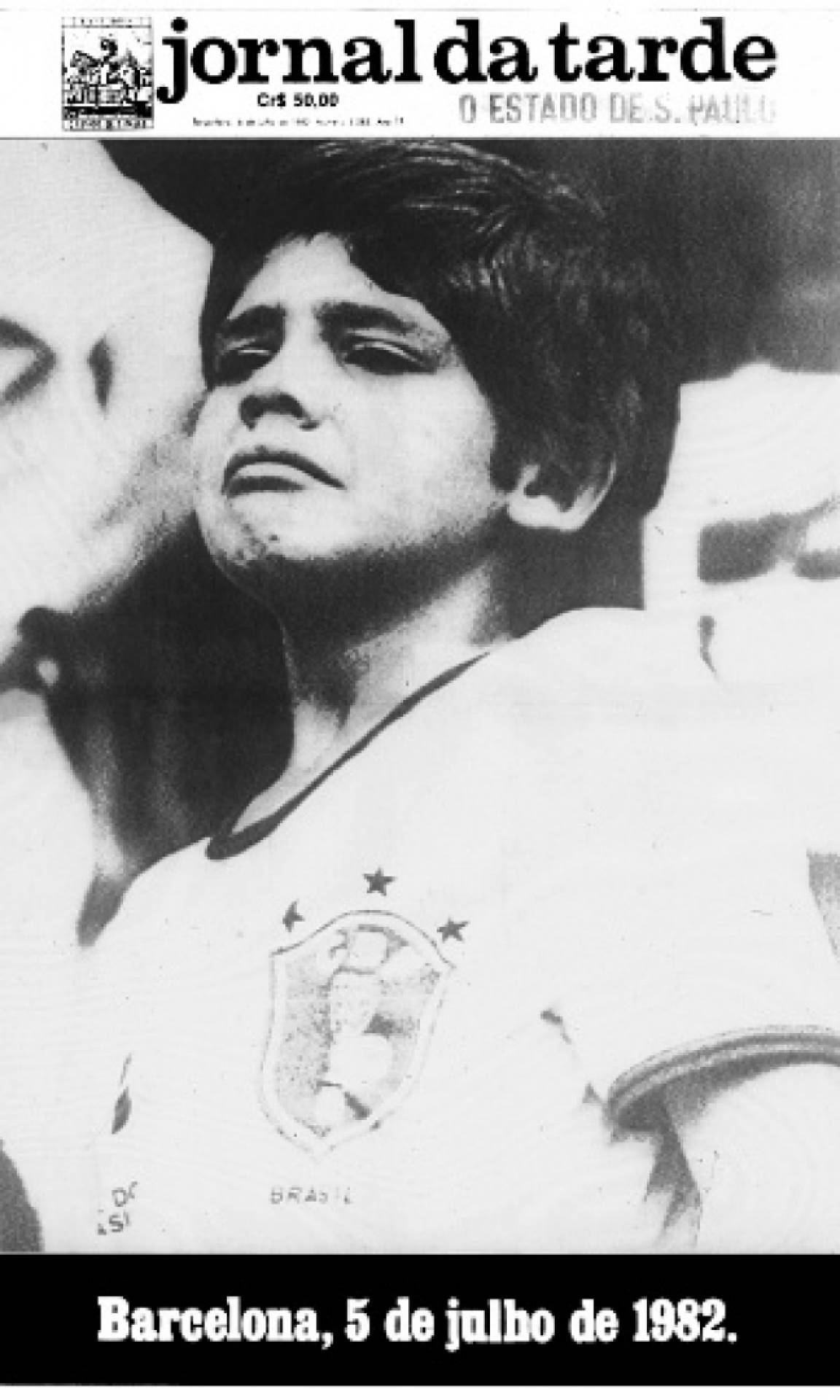 Capa do Jornal da Tarde do dia 6 de julho de 1982