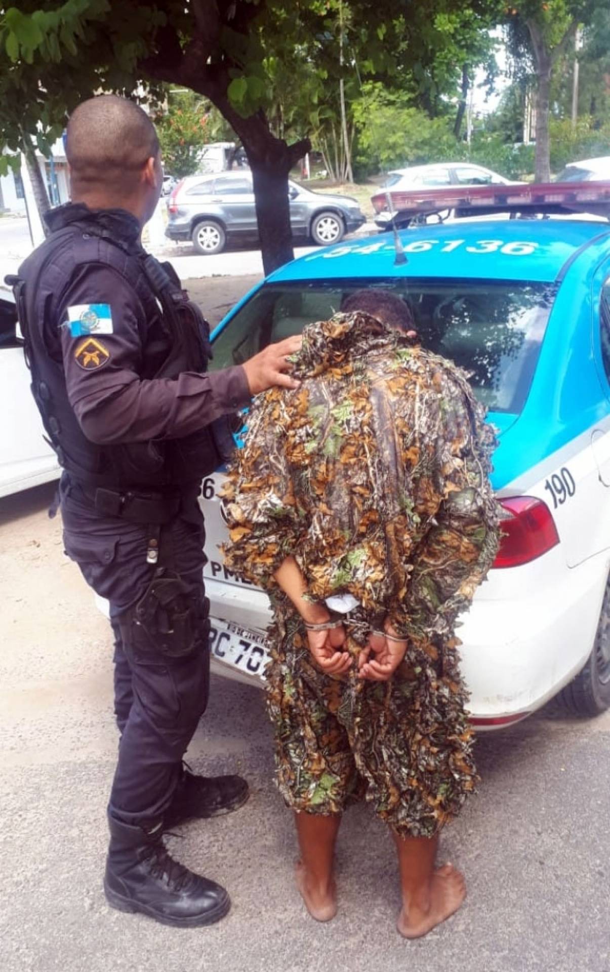 O preso tem duas passagens pela polícia