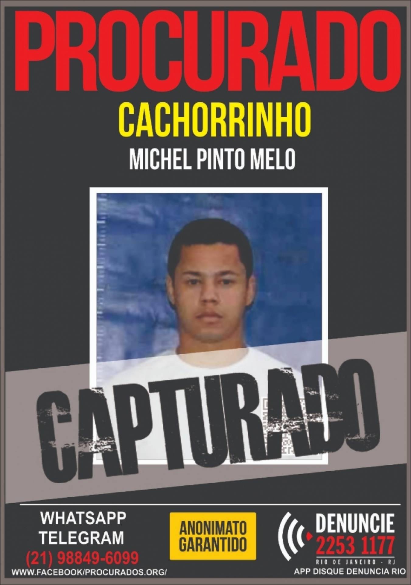 Cartaz divulgado pelo Disque Denúncia - Divulgação / Disque Denúncia