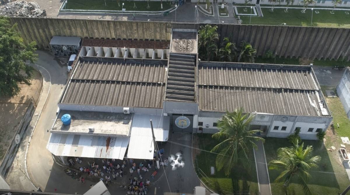 Seap utiliza drones no Complexo de Gericinó