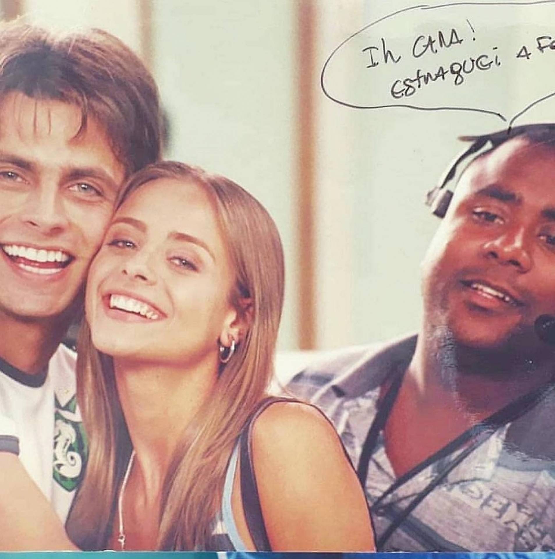 Henri Castelli e Juliana Silveira nos bastidores de \'Malhação\'