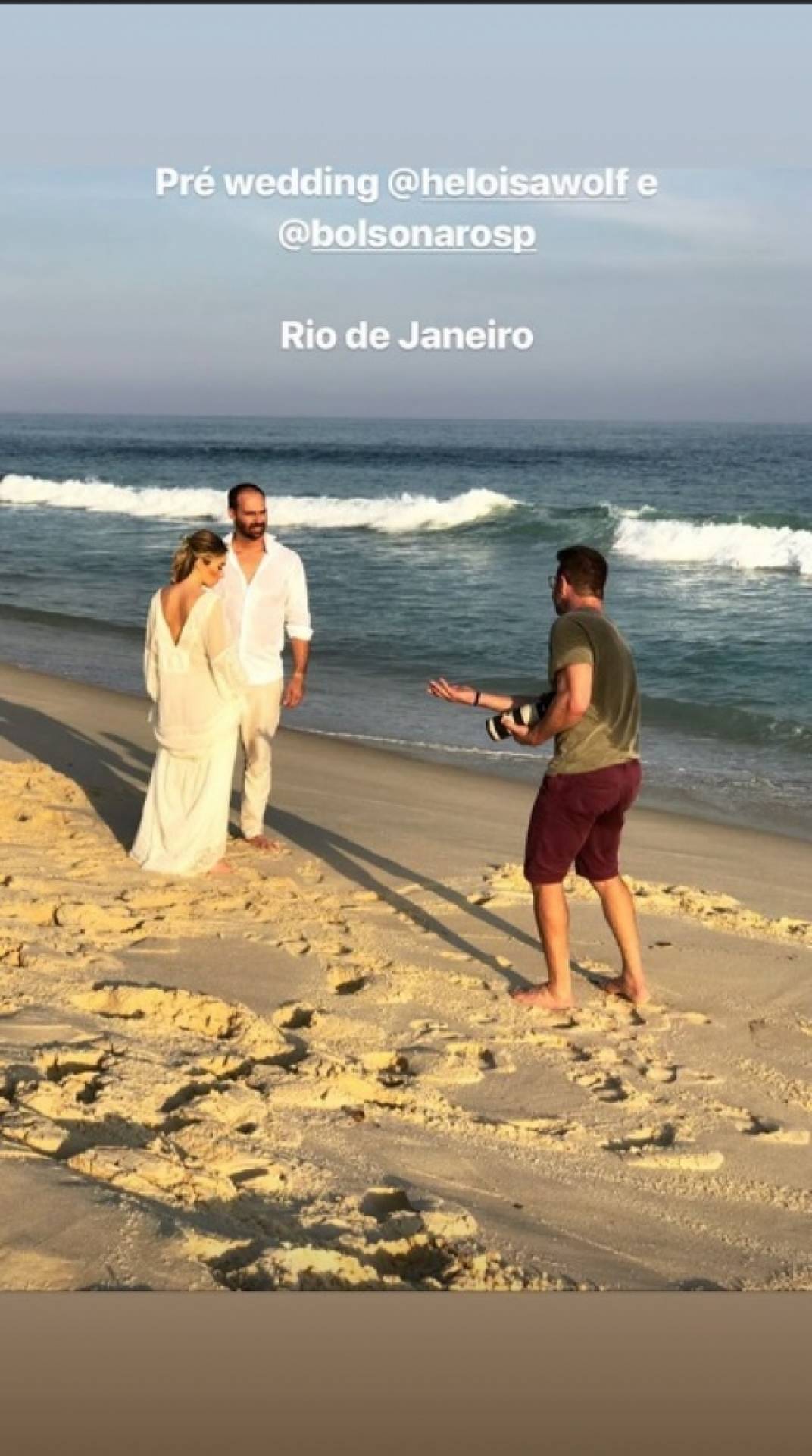 Casal Heloísa Wolf e Eduardo Bolsonaro