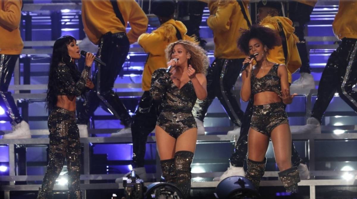 Beyonc&eacute; em sua apresenta&ccedil;&atilde;o no Coachella, em 2018