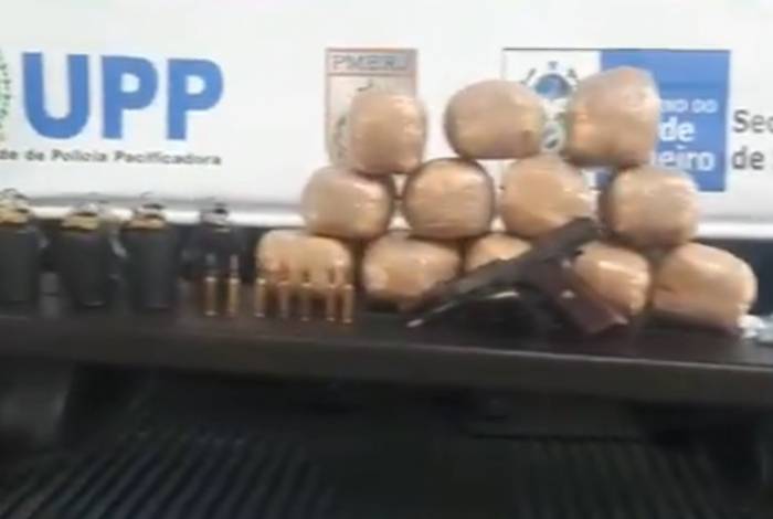 Material apreendido durante aÃ§Ã£o da PM