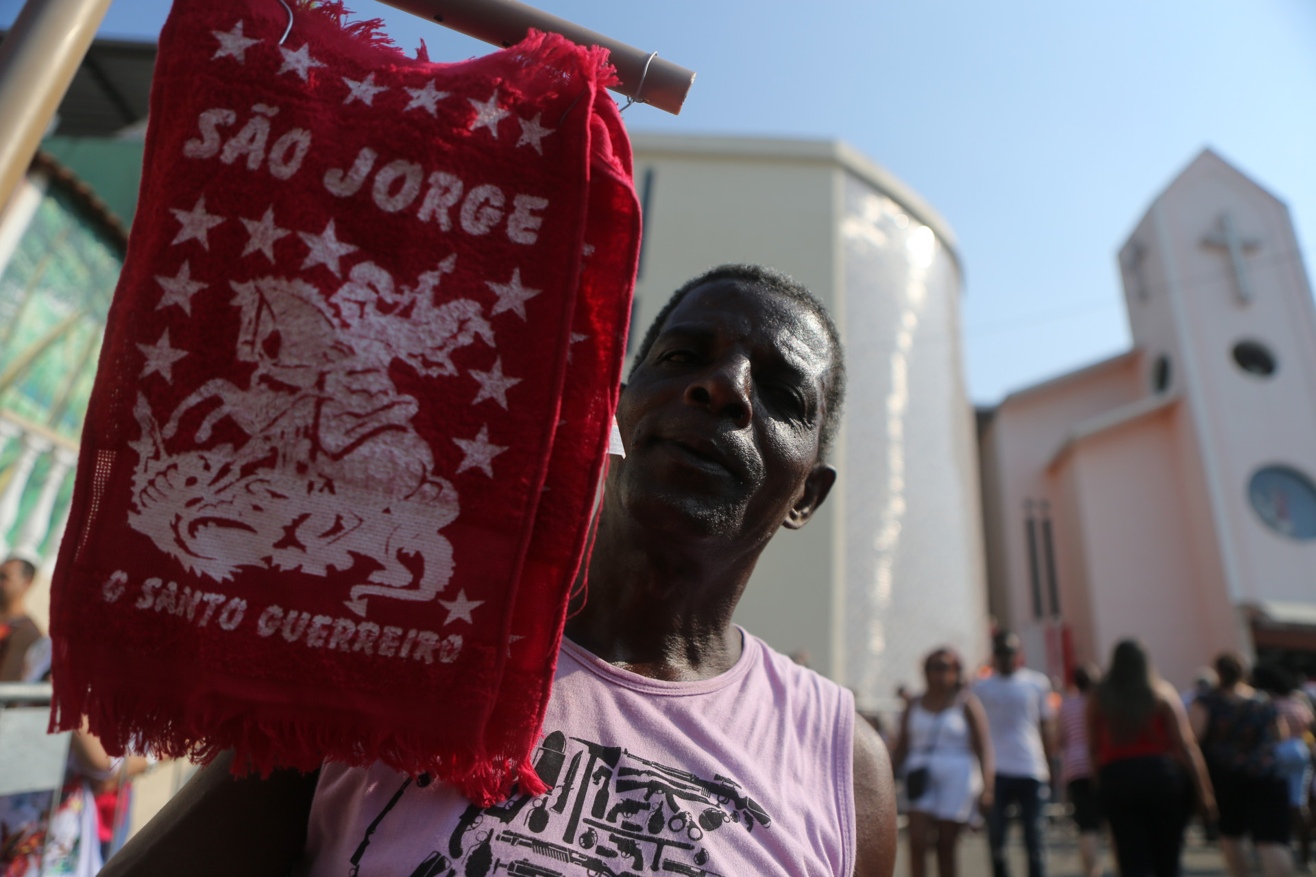 Fiés comemoram feriado do Santo Guerreiro - Daniel Castelo Branco / Agência O Dia