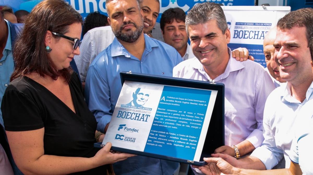 Ricardo Boechat ganha homenagem em Duque de Caxias - Gabriel Mendes/Divulgação