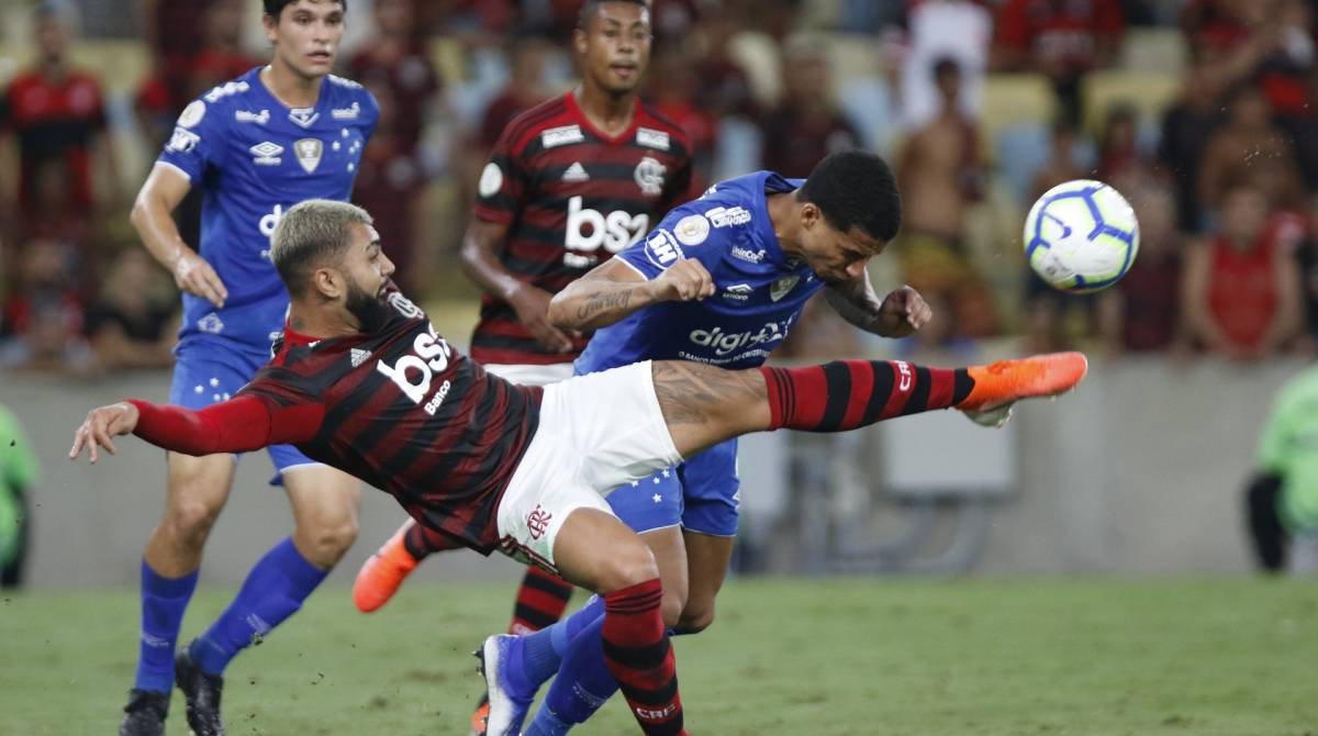 Rio de Janeiro - RJ  - 27/04/2019 - Futebol - Campeonato Brasileiro 2019 - Partida valida primeira rodada - Flamengo x Cruzeiro -  Estadio Maracana, Maracana, zona norte do Rio -  Foto Reginaldo Pimenta / Agencia O Dia