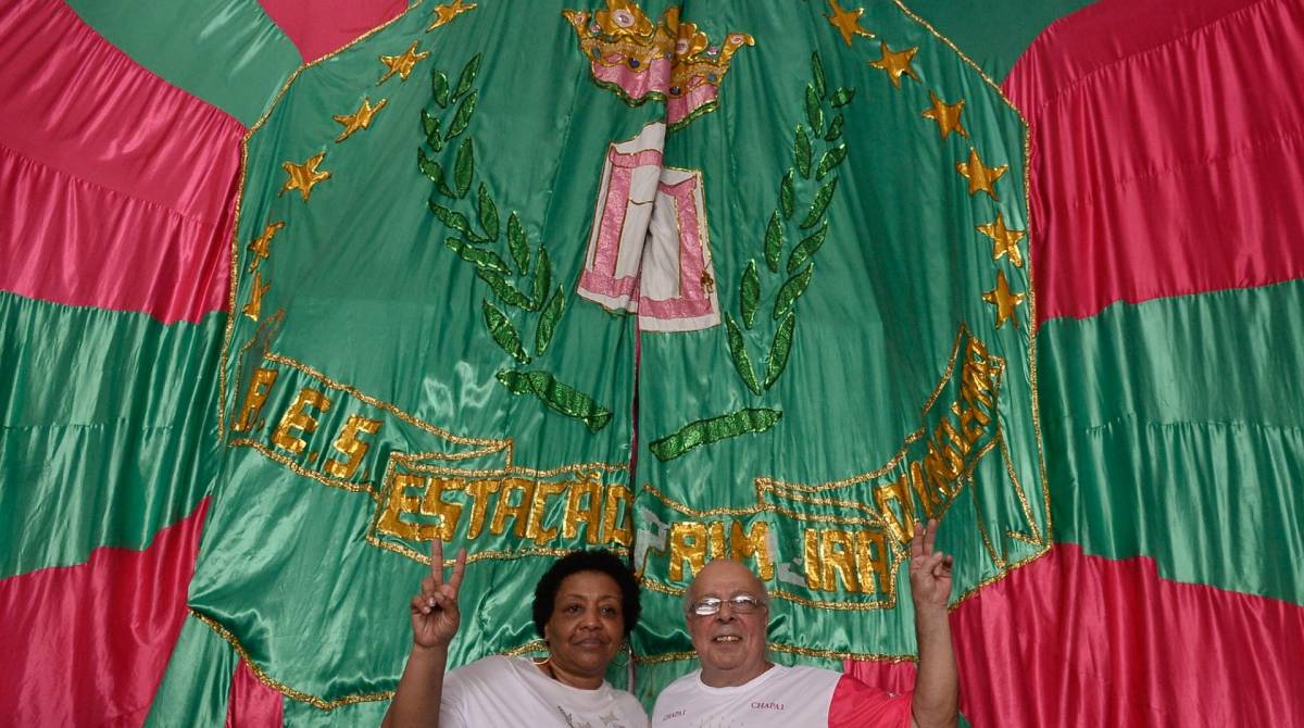 Rio de Janeiro (RJ), 28/04/2019, POSSE DO PRESIDENTE DA MANGUEIRA - Elias Riche e Guanayra Firmino, tomam posse como presidente e vice presidente da Mangueira, zona norte do  Rio de Janeiro.Foto: Armando Paiva / Ag&ecirc;ncia O Dia Mangueira, Posse, Novo Presdiente, Elias Riche