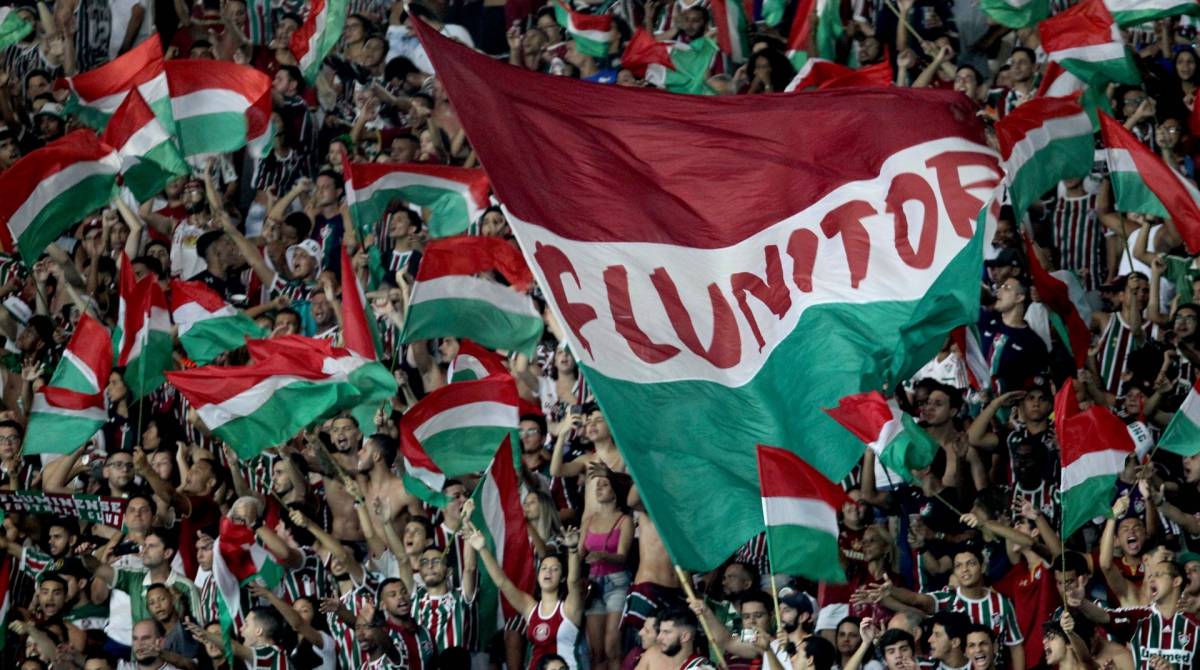 Rio de Janeiro 28/04/2019  Torcida do Fluminense durante partida contra a equipe do Goias no est&aacute;dio do Maracana, valido do Campeonato Brasileiro 2019, neste domingo 28. Foto: Luciano Belford/ Ag&ecirc;ncia O Dia..
