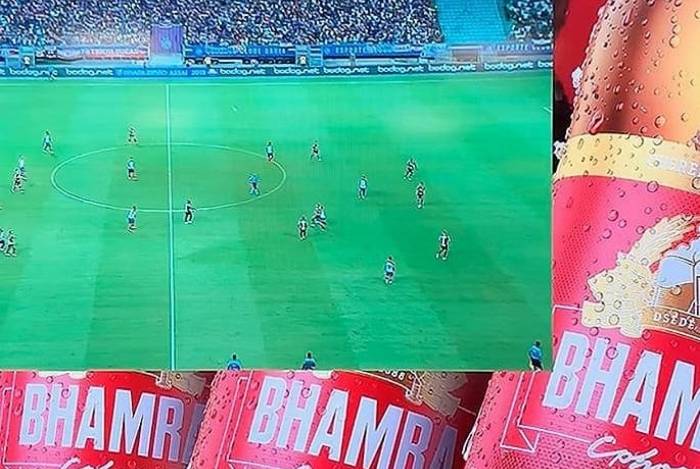 Erro em nome de marca de cerveja chama atenção em transmissão da Globo