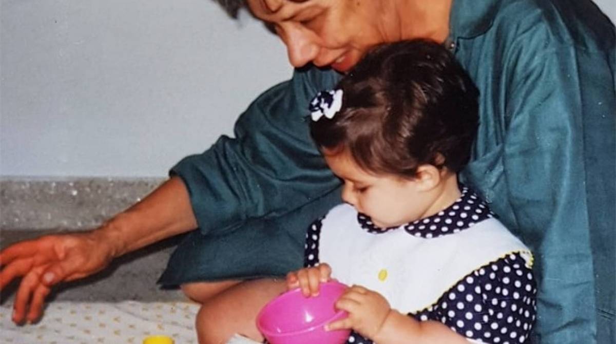 Luiza Tenente publicou foto com a av&oacute;