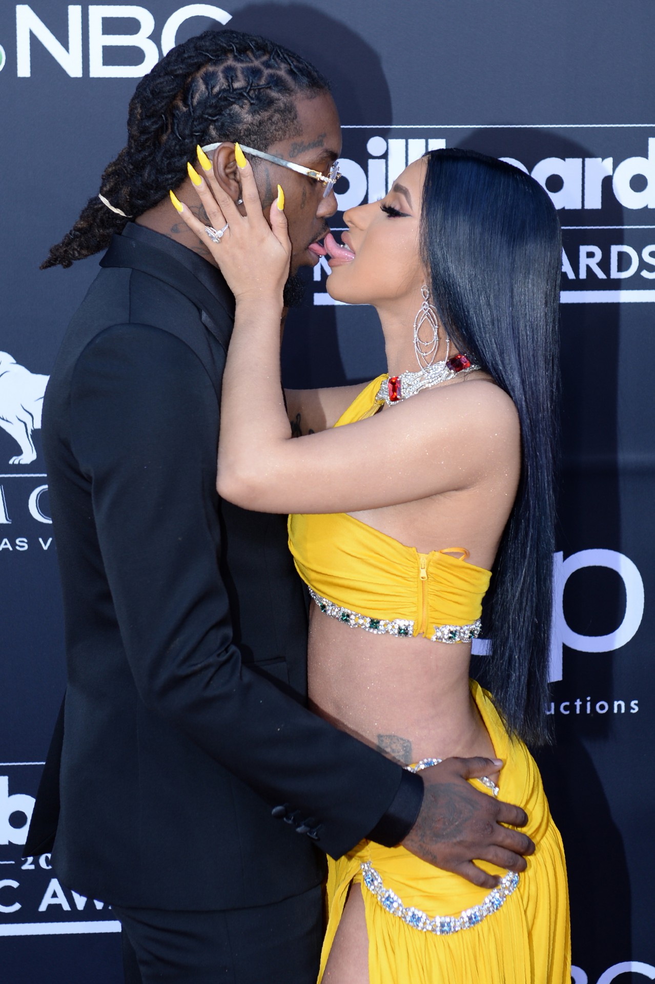 Offset and Cardi B attend the 2019 Billboard Music Awards 