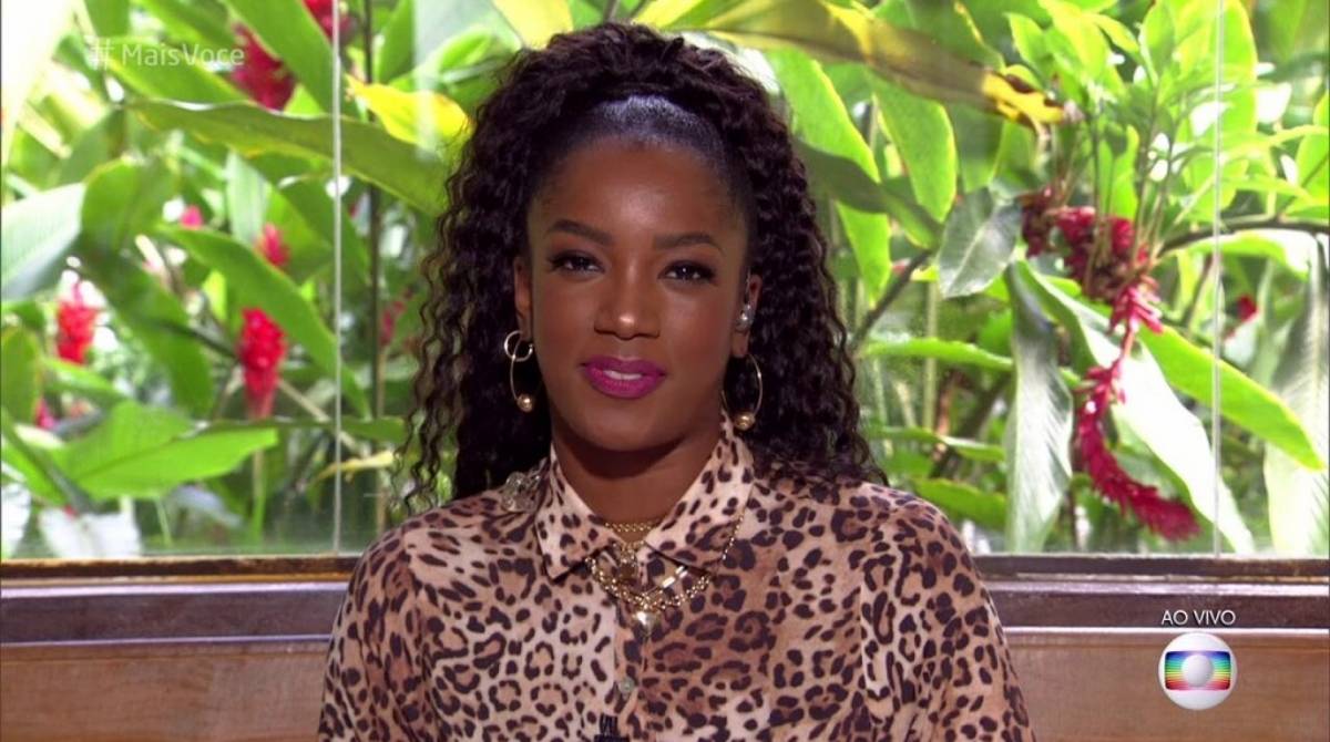 Iza participou do 'Mais Você' na manhã desta quinta-feira - Reprodução / TV Globo