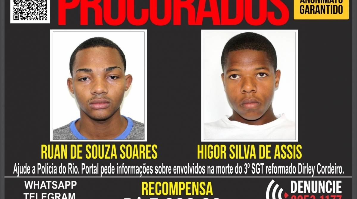 Recompensa pela captura deles é de R$ 5 mil