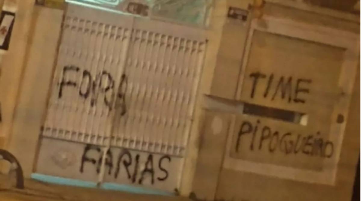 São Januário foi pichado  - Reprodução