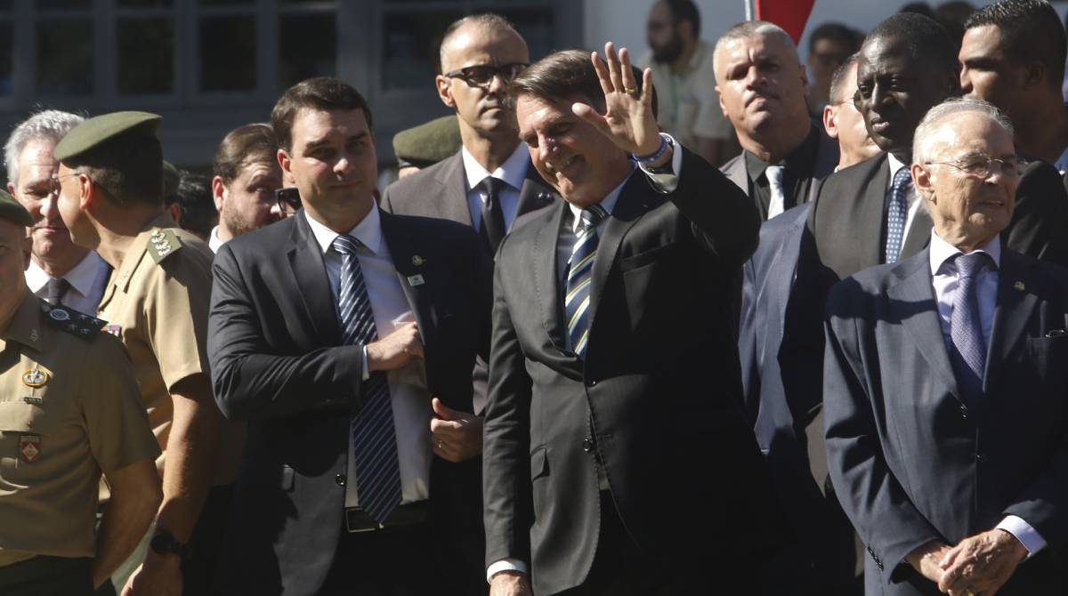 Presidente Jair Bolsonaro na comemora&ccedil;&atilde;o de seus 130 anos do Col&eacute;gio Militar do Rio - Reginaldo Pimenta / Agencia O Dia