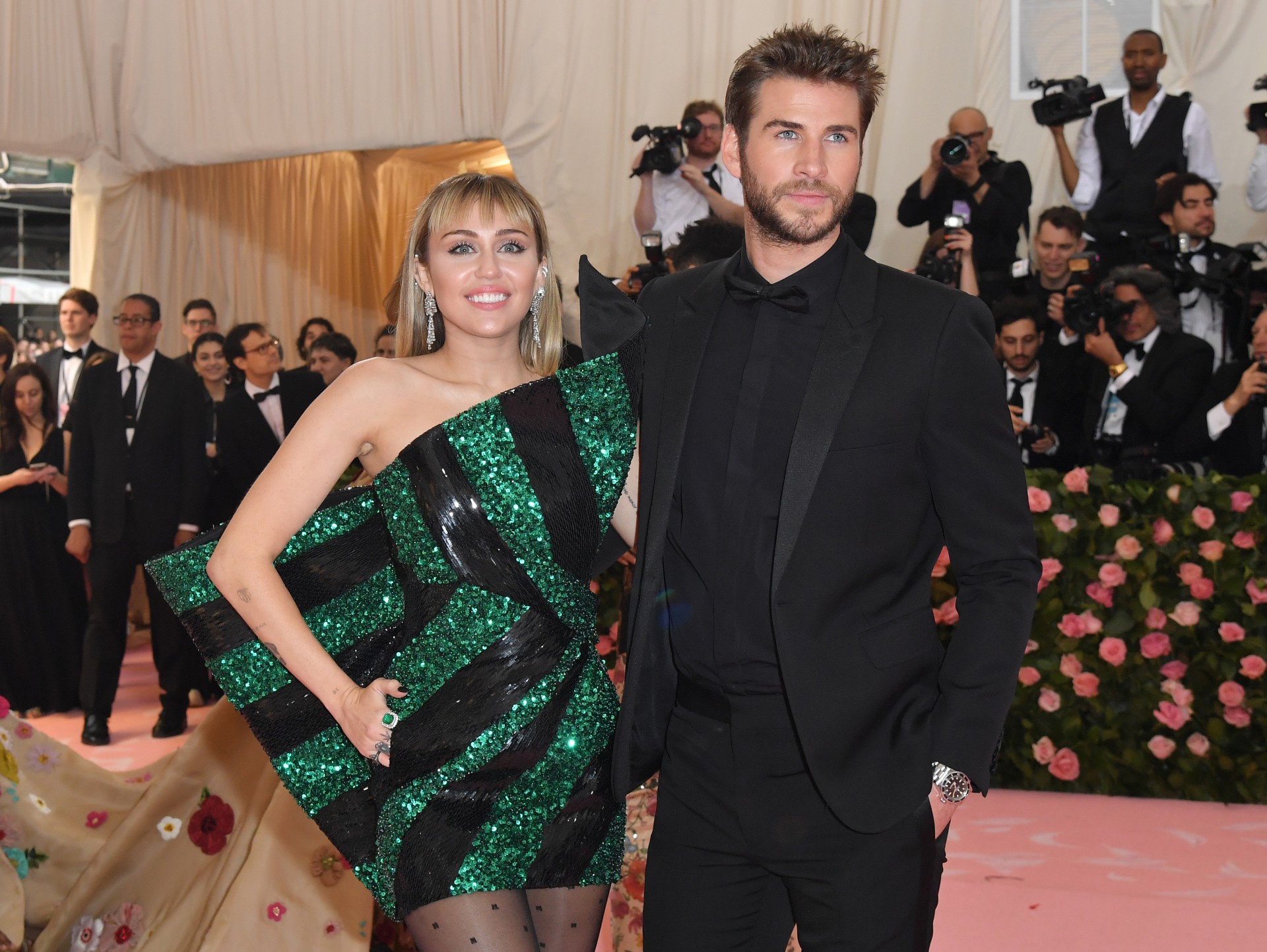 Miley Cyrus e Liam Hemsworth - AFP