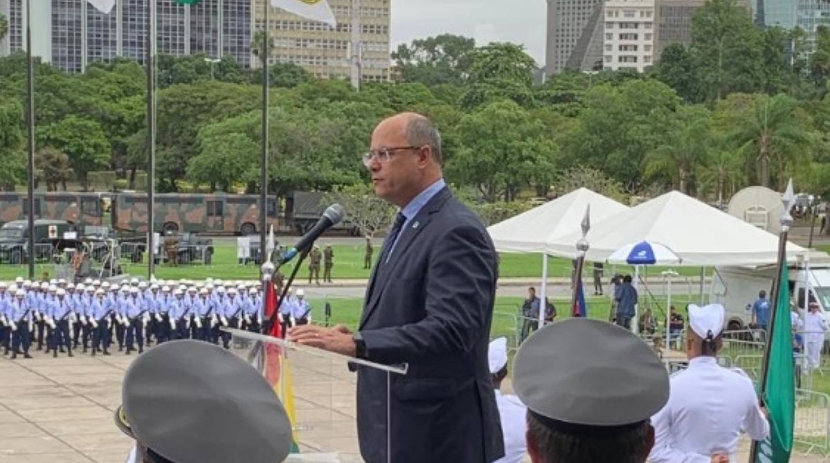 Governador, Wilson Witzel, participa da comemorção do Dia da Vitória da Segunda Guerra, no Monumento aos Pracinhas, na Zona Sul do Rio