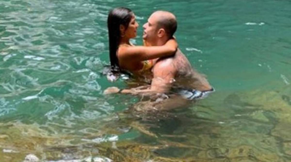 Diogo Nogueira e a namorada, a advogada Jéssica Vianna