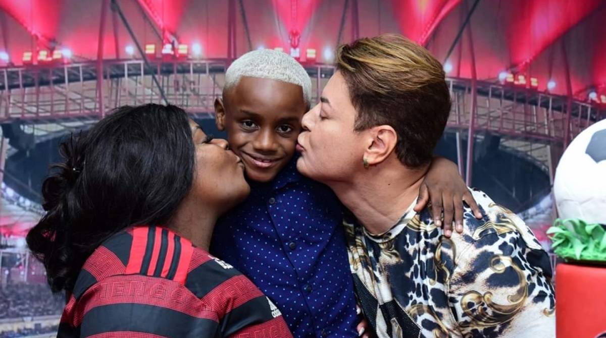 Nego Ney comemora 8 anos com festa do Flamengo  - Divulgação/Claudia Oliveira 