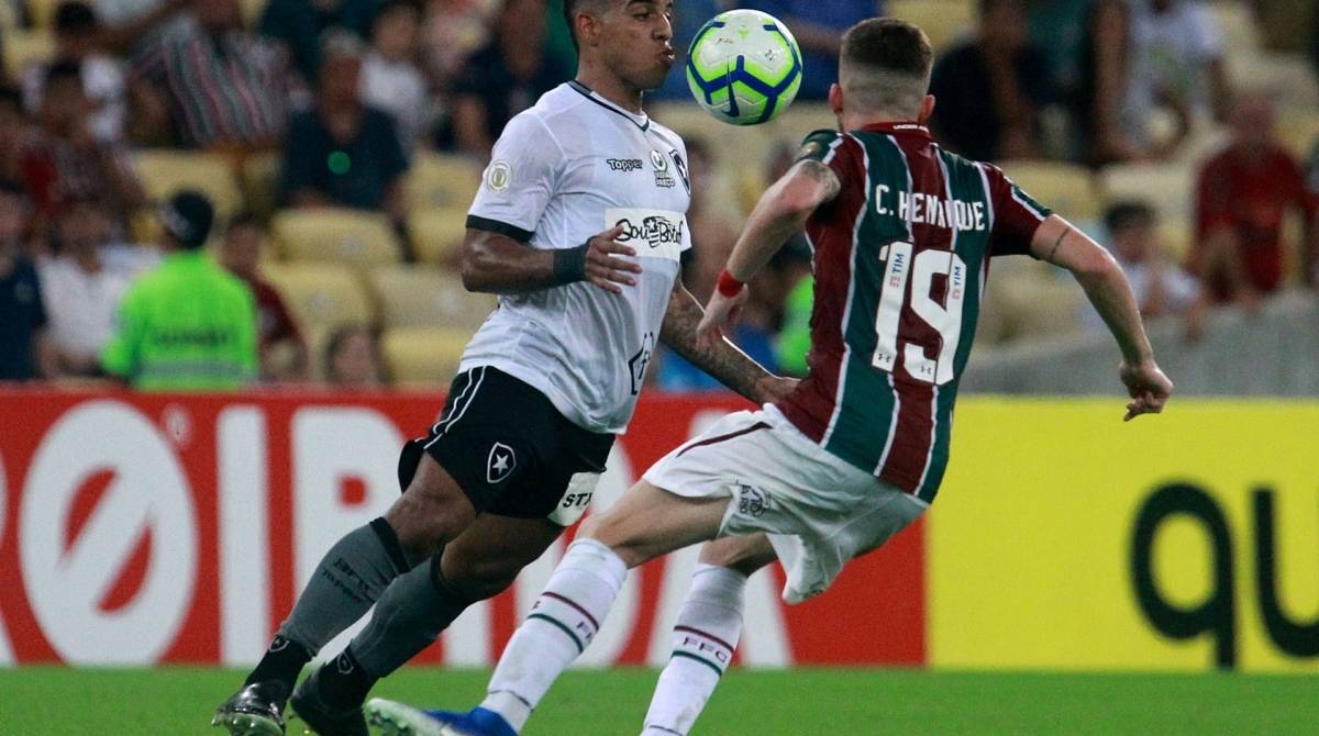 Yuri.Botafogo x Fluminense pelo Campeonato Brasileiro no Estadio Maracan&atilde;. 11 de Maio de 2018, Rio de Janeiro, RJ, Brasil. Foto: Vitor Silva/Botafogo..Imagem protegida pela Lei do Direito Autoral N&ordm; 9.610, DE 19 DE FEVEREIRO DE 1998. .