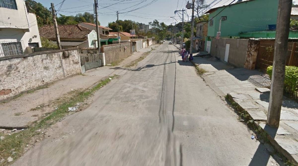 Ataque a tiros aconteceu em bar na Rua Manoel Ivo, em São Gonçalo - Reprodução Google Maps