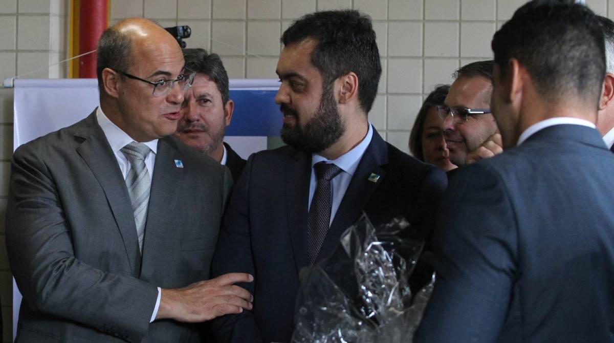 Witzel e o vice-governador, Cl&aacute;udio Castro - Armando Paiva / Ag&ecirc;ncia O Dia