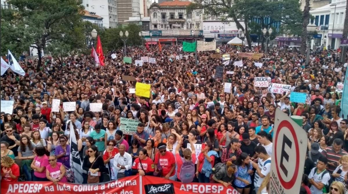 Ato em Campinas, São Paulo - Reprodução/ Twitter