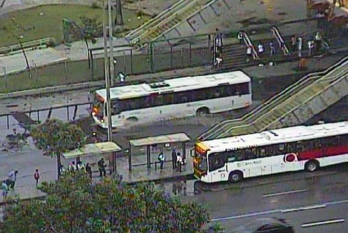 Alagamento na Cidade Nova, na altura da Prefeitura